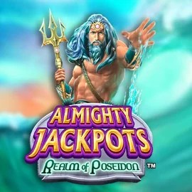 Almighty Jackpots – Realm of Poseidon slot logo by Novomatic at Winbeatz Casino